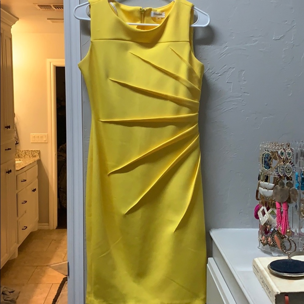 Calvin Klein Yellow Dress PRICE FIRM